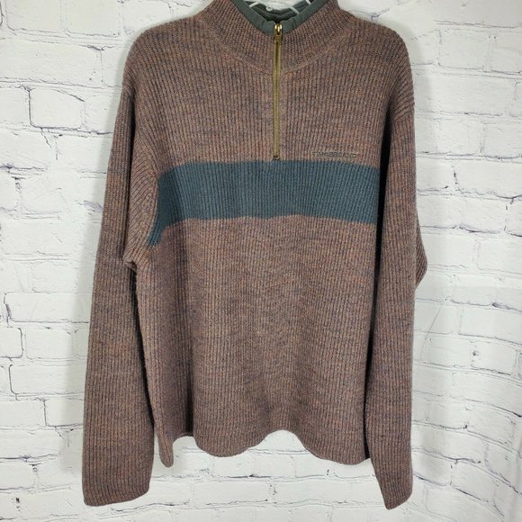 Timberland Men's Size XL 1/4 Zip Pullover Long Sleeve Wool Sweater - Picture 1 of 9